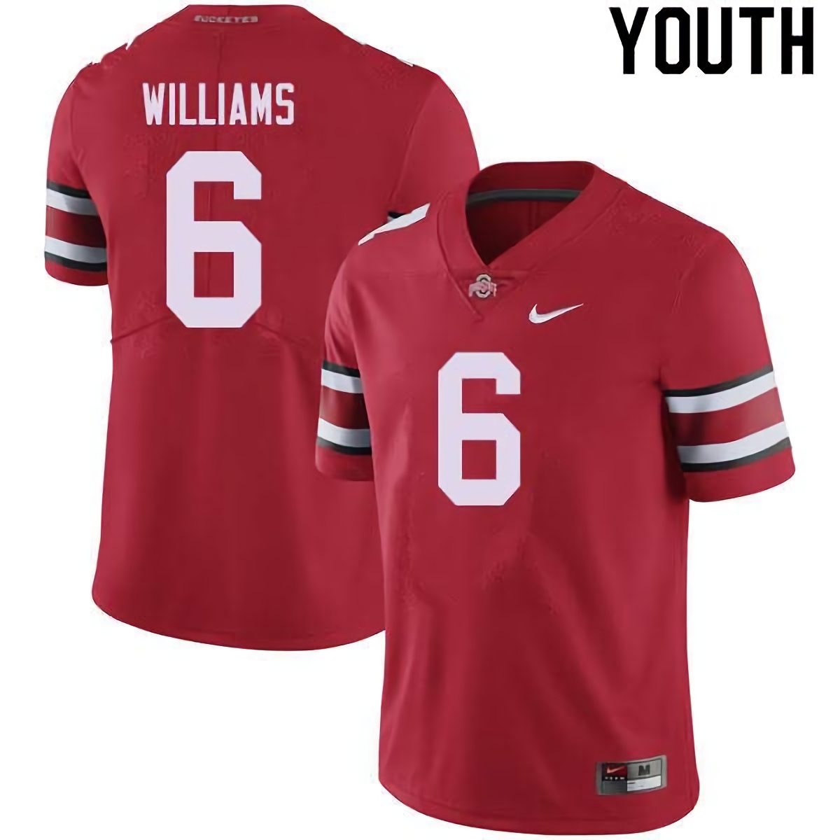 Jameson Williams Ohio State Buckeyes Youth NCAA #6 Nike Red College Stitched Football Jersey XPZ8456RJ